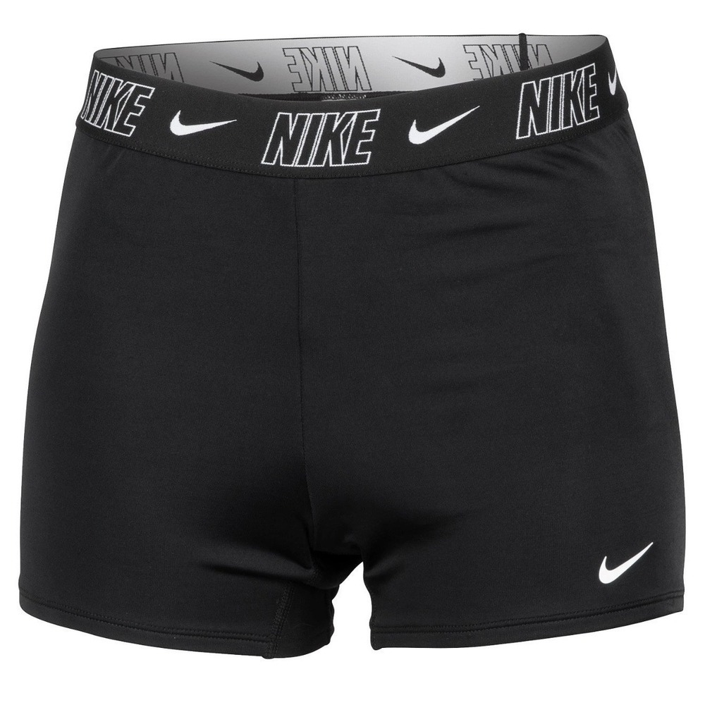 NEW Nike Swim Fusion Logo Tape Women's Medium 3" Kickshort Black NESSD187-001